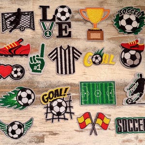 Soccer Iron On Patches
