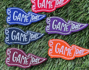 Game Day Pennants Iron On Patches