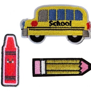 School Iron On Patches