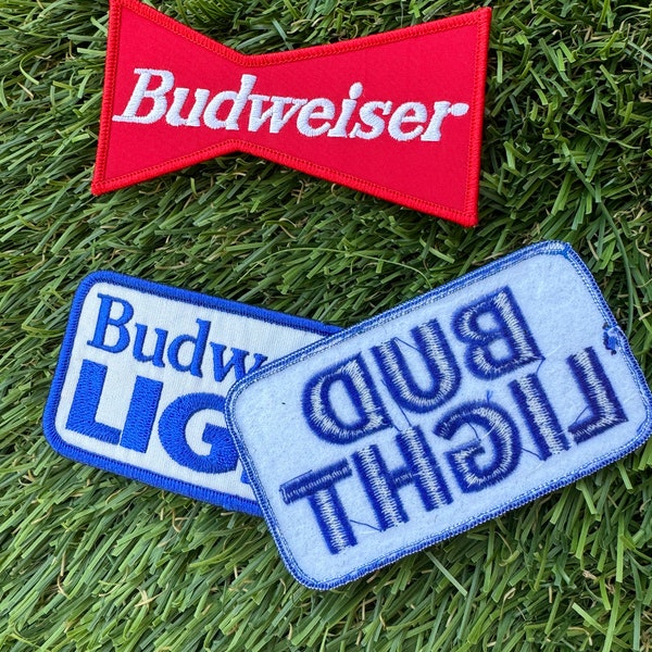 Beer Iron On Patch (Budweiser)