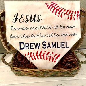 CUSTOM BASEBALL Home Plate Sign