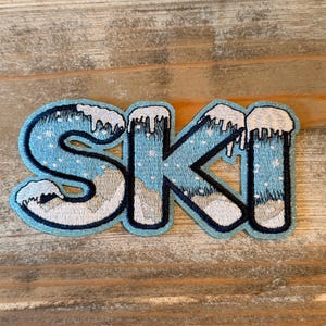SKI Iron On Patches
