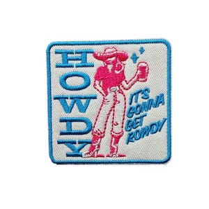 Howdy Iron On Patches