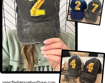 Chenille Patch Softball Caps