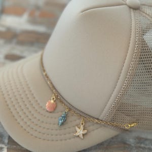 Sea Shell & Starfish Charm Hat CHAINS