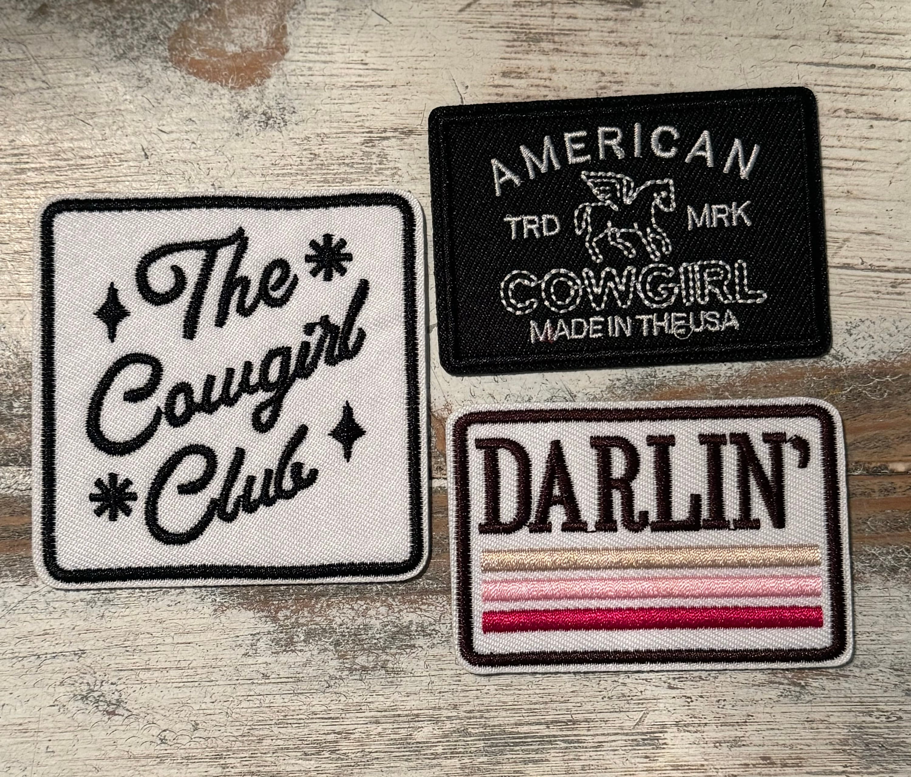 American Cowgirl Iron On Patches