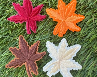 Fall Leaf Iron On Patches