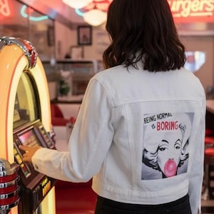 Being Normal is Boring Denim Jacket