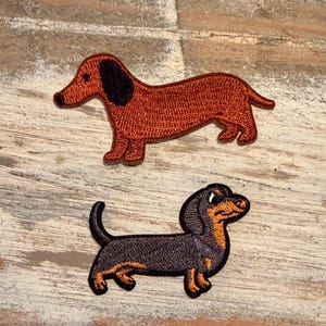 Dachshund Wiener Dog Iron On Patches