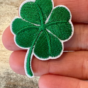 Shamrock 4 Leaf Clover Iron On Patches