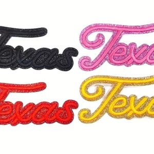 Texas Iron On Patches