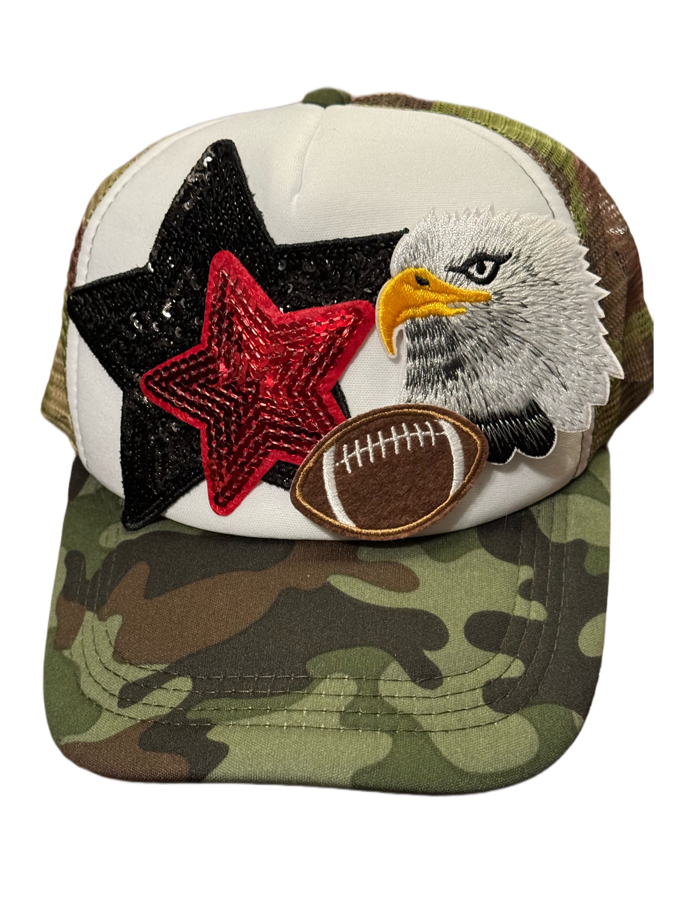 TOP HEADWEAR USA American Flag Eagle Digital Camo Baseball Cap - Adjustable One Size Fits All