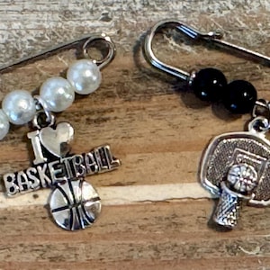 Basketball Charm Pins