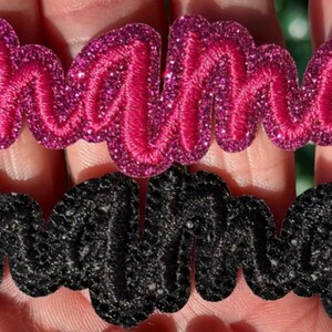 Glitter Mama Iron On Patches