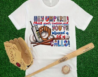 Hey Umpire Check Your Voicemail Baseball Tees (YOUTH)