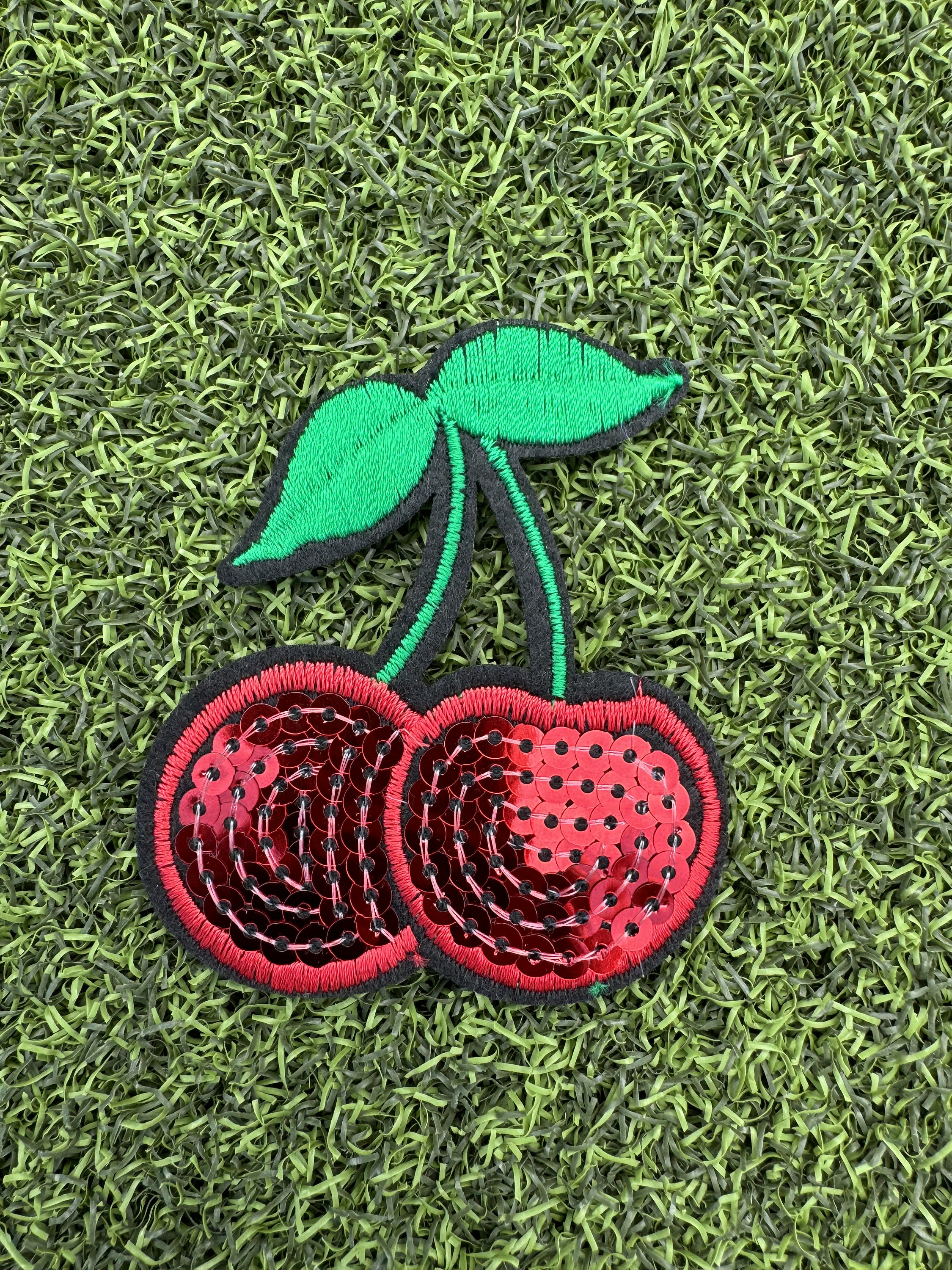 Red Cherry Iron on Patches (sequin & Embroidered) - Etsy