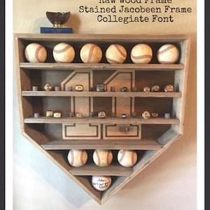 Baseball-2 SHELVES of RING Pegs  Display Rack