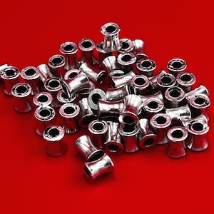 1A/7 MADE in EUROPE Mykonos 8 tube beads, spacer tubes, mykonos tube beads Qty8