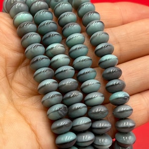 CZP0039&gt;&gt;30 Czech glass pressed rondelle beads, 9x6mm czech glass rondelle beads, qty30