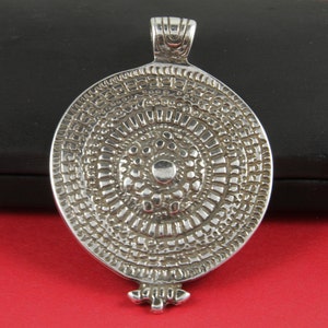 0036&gt;&gt;MADE in EUROPE zamak large pendant, tribal pendant, ethnic pendant , large silver pendant (Ablz73S) Qty1