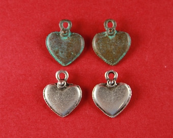 1A/6 MADE in GREECE 2 heart charms, Mykonos heart charms, (X27) Qty2