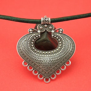 0315&gt;&gt;MADE IN EUROPE zamak pendant, round pendant, large zamak pendant (NG4745)Qty1