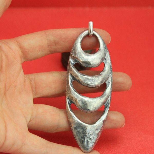 Large Metal Pendant Etsy