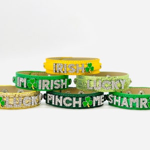 St Patrick’s Day Bracelet St Patties Day Accessories Irish Bracelet Four Leaf Clover Irish Gift St. Patrick’s Day Gift Lucky Charm Bracelet