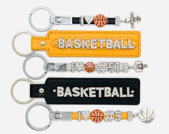 Basketball Keychain Basketball Basketball Gift Bag Tag Basketball Accessories Basketball Mom Basketball Lanyard Mom Gift Team Gift Sports