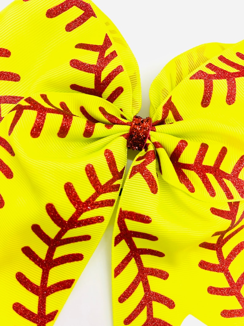 Softball Hair Bow Softball Hair Accessories Softball Gifts Softball Accessories Softball Team Bows Hair Bows Sport Bow Team Gifts Sport Bows Bild 3