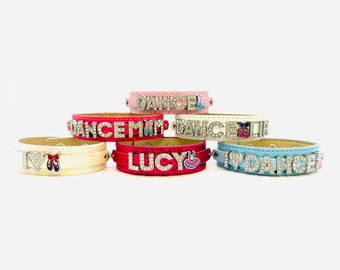 Dance Bracelets Personalized Dance Gifts I Love Dance Jewelry Dance Jewelry Dance Mom Accessories Ballerina Gift Gift for Dancers Dance Team