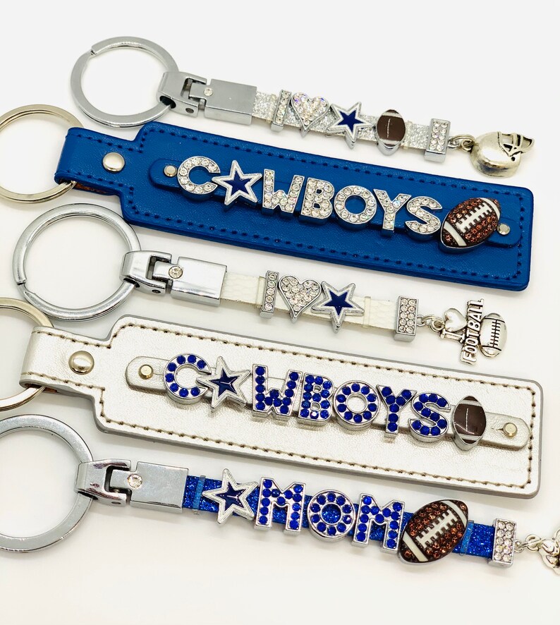 Dallas Cowboys Keychains Dallas Cowboys Gifts Cowboys Football Etsy