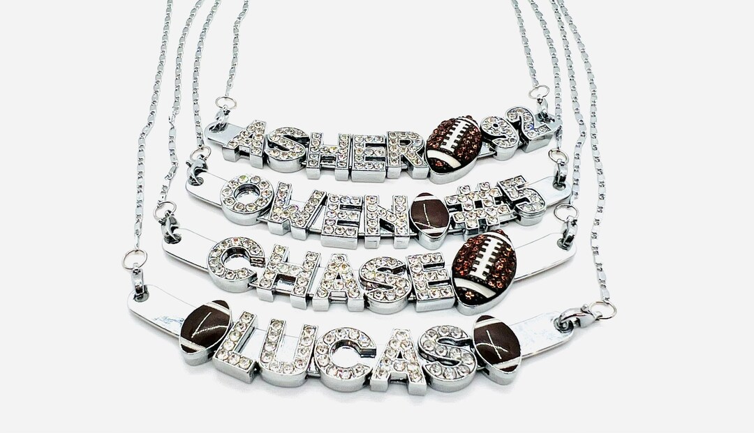 Football Mom Necklace Football Necklace Football Jewelry Football Gifts