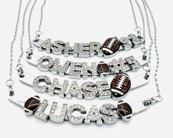 Football Mom Necklace Football Necklace Football Jewelry Football Gifts Football Accessories Personalized Necklace Gift For Football Mom