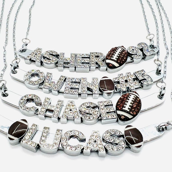 Football Mom Necklace Football Necklace Football Jewelry Football Gifts Football Accessories Personalized Necklace Gift For Football Mom