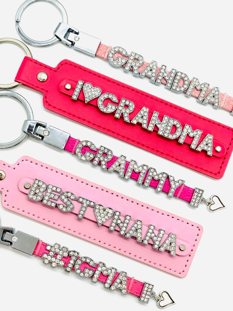 Grandma Keychains Gifts for Grandmas Grandma Keychain Nana Etsy