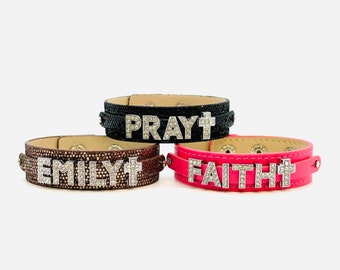 Religious Bracelet Cross Bracelet Christian Gifts First Communion Gifts Confirmation Gifts Catholic Jewelry Cross Jewelry Faith Bracelets