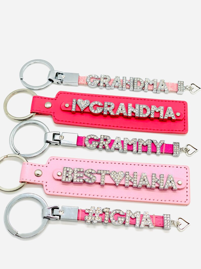 Grandma Keychains Gifts for Grandmas Grandma Keychain Nana Etsy