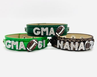 Football Grandma Bracelet Football Grandma Football Accessories Personalized Bracelet Football Charm Bracelet Gift For Football Gma Nana