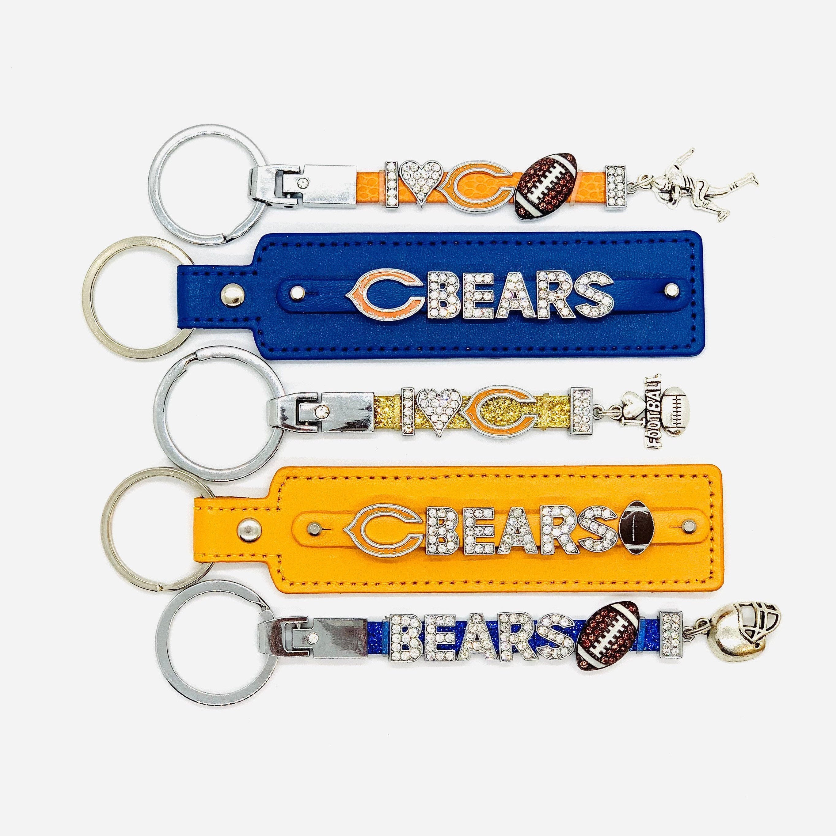 Chicago Bears Bling Keychains NFL Lanyards NFL Accessories Etsy UK