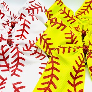 Softball Hair Bow Softball Hair Accessories Softball Gifts Softball Accessories Softball Team Bows Hair Bows Sport Bow Team Gifts Sport Bows Bild 9