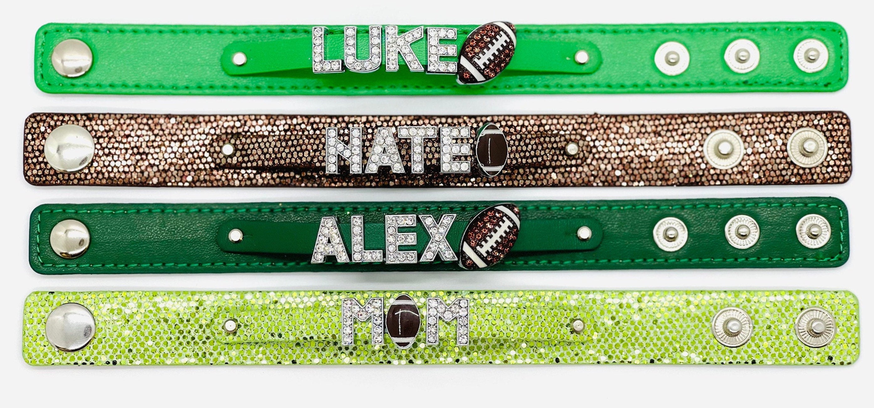 Football Mom Bracelet Football Mom Football Accessories Personalized Bracelet Football Charm Bracelet Gift For Football Mom I Love Football