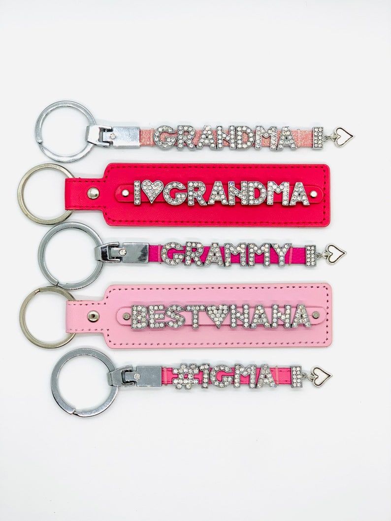 Grandma Keychains Gifts for Grandmas Grandma Keychain Nana Etsy
