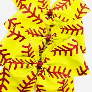 Softball Hair Bow Softball Hair Accessories Softball Gifts Softball Accessories Softball Team Bows Hair Bows Sport Bow Team Gifts Sport Bows Bild 2