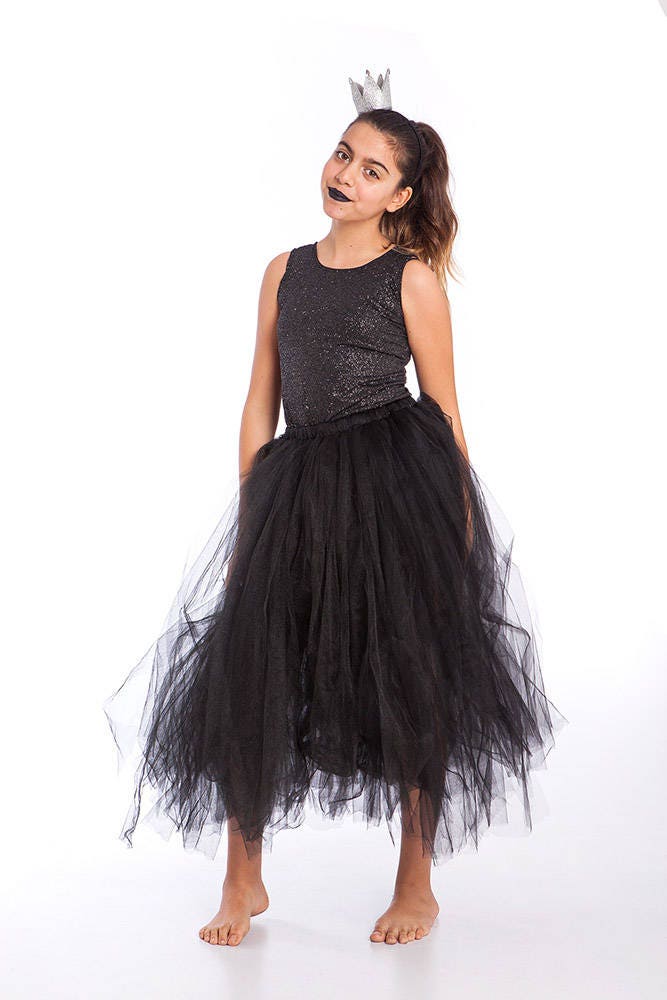 Tutu Costume Halloween Costumes Black Tutu Skirt Girls Etsy