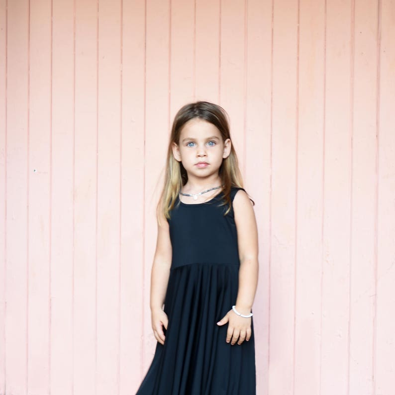 Toddler Black Dress Girls Dresses Black Maxi Dress Special Etsy