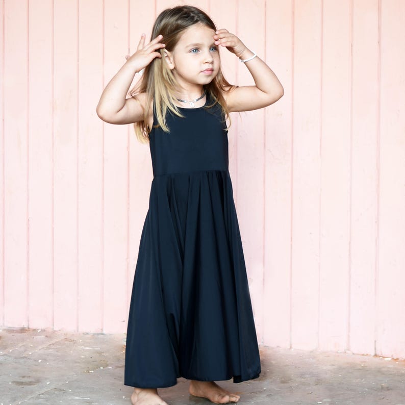 Toddler Black Dress Girls Dresses Black Maxi Dress Special Etsy