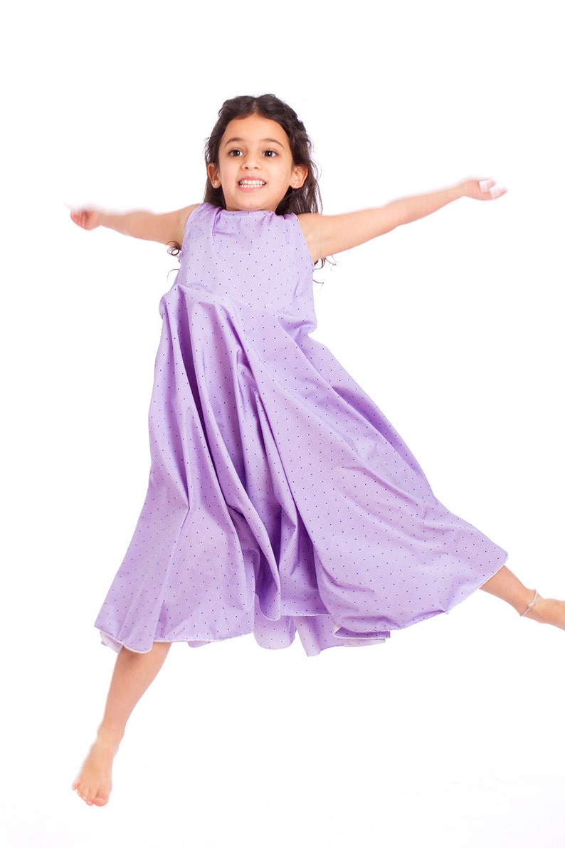 Girls Purple Colored Twirling Dress Girls' Dresses | Etsy
