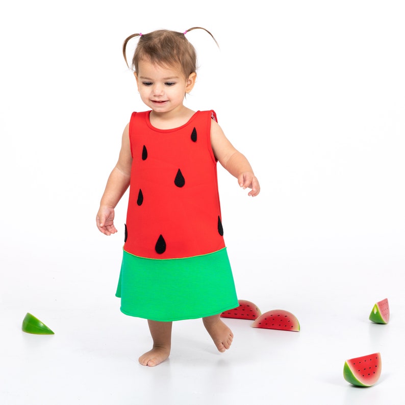 Watermelon Dress for Baby Fruit Costume Fruit Dress Kids Etsy