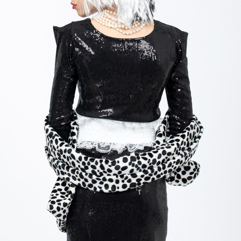 Cruella De Vil Costume 101 Dalmatians Dogs Costume Etsy